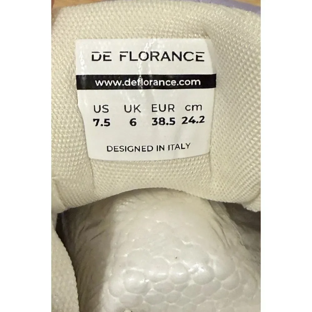 De Florance Women’s 7.5 Sneakers Blue Lavender Gray Retro Shoes New No Box